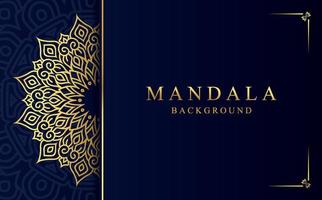 islamique mandala Contexte dans or Couleur vecteur
