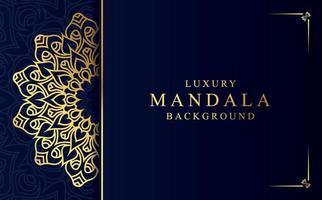 luxe d'or ornemental mandala Contexte. magnifique arabesque modèle mandala conception vecteur