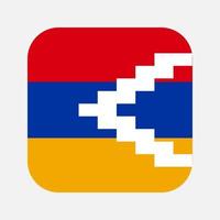 illustration simple du drapeau de l'artsakh pour le jour de l'indépendance ou les élections vecteur