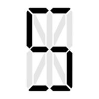 illustration simple de la lettre numérique ou de la figure électronique du symbole de la lettre s vecteur