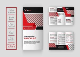 conception de brochures à trois volets pour entreprise ou entreprise vecteur