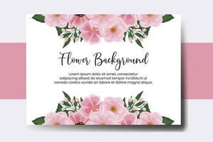 mariage bannière fleur arrière-plan, numérique aquarelle main tiré zinnia et pivoine fleur conception modèle vecteur