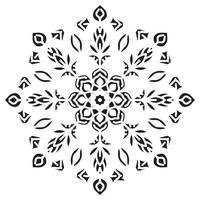 mandala pochoir abstrait floral ornement vecteur