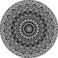 floral art mandala. ethnique conception ornement. arabesque médaillon vecteur