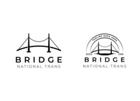 Facile pont logo conception vecteur modèle