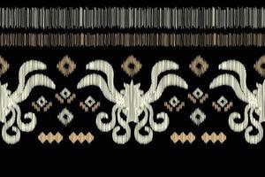 ethnique ikat en tissu modèle géométrique style.africain ikat broderie ethnique Oriental modèle noir Contexte. abstrait, vecteur, illustration.pour texture, vêtements, écharpe, décoration, tapis. vecteur
