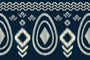 ethnique ikat en tissu modèle géométrique style.africain ikat broderie ethnique Oriental modèle marine bleu Contexte. abstrait, vecteur, illustration.pour texture, vêtements, écharpe, décoration, tapis. vecteur