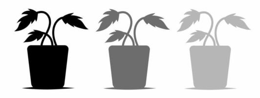 botanique icône illustration ensemble pour entreprise. Stock vecteur illustration.