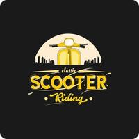 scooter moto vecteur illustration