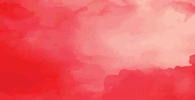 abstrait aquarelle Contexte rouge et blanc papier texture, coloré aquarelle grunge - vecteur