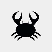 Crabe illustration. logo conception vecteur