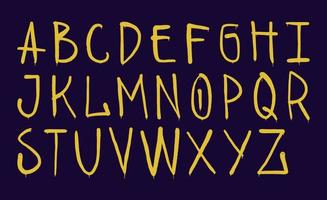 graffiti alphabet. vaporisateur peindre effet des lettres vecteur