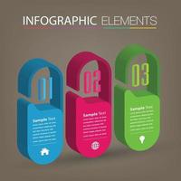 modèle de zone de texte moderne, infographie de bannière vecteur