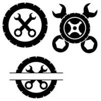 auto réparation icône vecteur. voiture réparation illustration signe. atelier symbole ou logo. vecteur