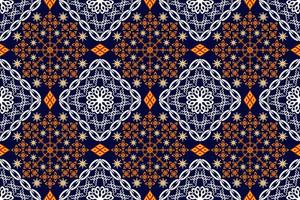 motif d'art traditionnel oriental ethnique géométrique.figure style de broderie tribale.design pour l'origine ethnique vecteur