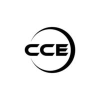 cce lettre logo conception dans illustration. vecteur logo, calligraphie dessins pour logo, affiche, invitation, etc.