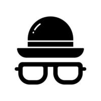 saisir cette incroyable icône de chapeau et des lunettes dans branché style, plage accessoires vecteur conception