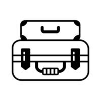 soigneusement ouvré icône conception de bagage Sacs dans branché style, Voyage bagages vecteur personnalisable conception