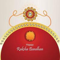 illusration de vecteur créatif de joyeux raksha bandhan célébration carte de voeux