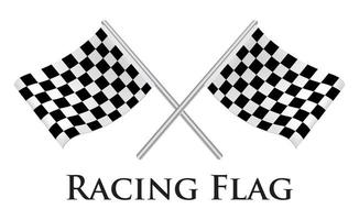 illustration de drapeau de course vecteur