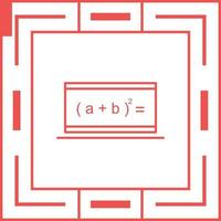 icône de vecteur de formule en ligne