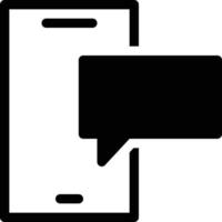 illustration vectorielle de message mobile sur fond. symboles de qualité premium. icônes vectorielles pour le concept et la conception graphique. vecteur