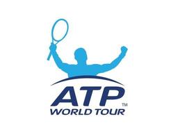 atp monde tour symbole logo tournoi ouvert Hommes tennis association conception abstrait vecteur illustration