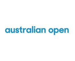 australien ouvert logo symbole Nom bleu tournoi tennis le championnats conception vecteur abstrait illustration