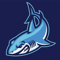 requin logo mascotte sport vecteur