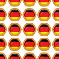 modèle biscuit avec drapeau pays Allemagne dans savoureux biscuit vecteur