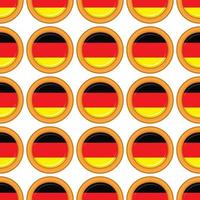 modèle biscuit avec drapeau pays Allemagne dans savoureux biscuit vecteur