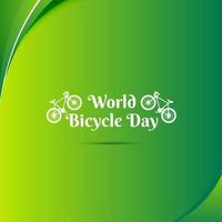 monde vélo journée conception vecteur. content vélo journée conception affiche vecteur. vecteur