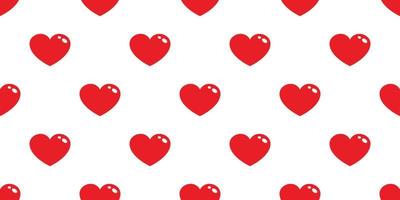 cœur sans couture modèle vecteur Valentin journée l'amour dessin animé isolé fond d'écran Contexte rouge