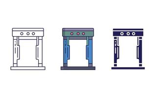 icône de vecteur de détecteur de métaux