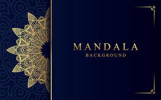 luxe d'or ornemental mandala Contexte. magnifique arabesque modèle mandala conception vecteur