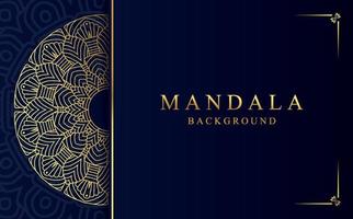 luxe d'or ornemental mandala Contexte. magnifique arabesque modèle mandala conception vecteur