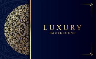 luxe d'or ornemental mandala Contexte. magnifique arabesque modèle mandala conception vecteur