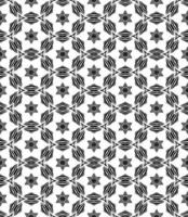 motif abstrait sans couture noir et blanc. arrière-plan et toile de fond. conception ornementale en niveaux de gris. vecteur