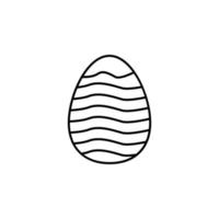 Pâques, œuf, décoration vecteur icône illustration