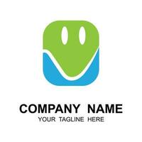 Créatif entreprise logo conception, marque entreprise logo avec slogan modèle vecteur