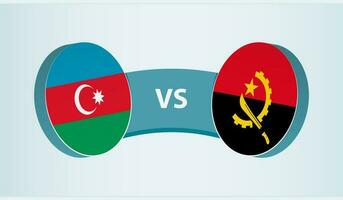 Azerbaïdjan contre Angola, équipe des sports compétition concept. vecteur