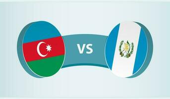 Azerbaïdjan contre Guatemala, équipe des sports compétition concept. vecteur