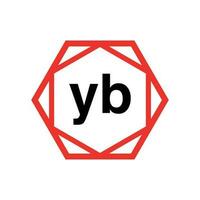 yb entreprise Nom initiale des lettres icône. yb monogramme. vecteur