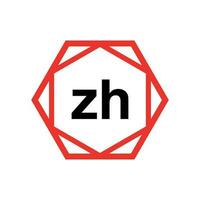 zh entreprise Nom initiale des lettres icône. zh monogramme. vecteur