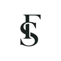 nf. F s monogramme des lettres logo vecteur conception illustration
