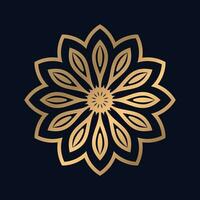 élégant mandala Contexte avec d'or arabesque modèle arabe islamique est style vecteur