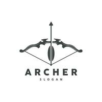 archer logo, tir à l'arc La Flèche vecteur, élégant Facile minimaliste conception, icône symbole illustration modèle vecteur