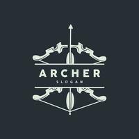 archer logo, tir à l'arc La Flèche vecteur, élégant Facile minimaliste conception, icône symbole illustration modèle vecteur