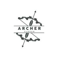 archer logo, tir à l'arc La Flèche vecteur, élégant Facile minimaliste conception, icône symbole illustration modèle vecteur