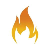 flamme icône logo vecteur